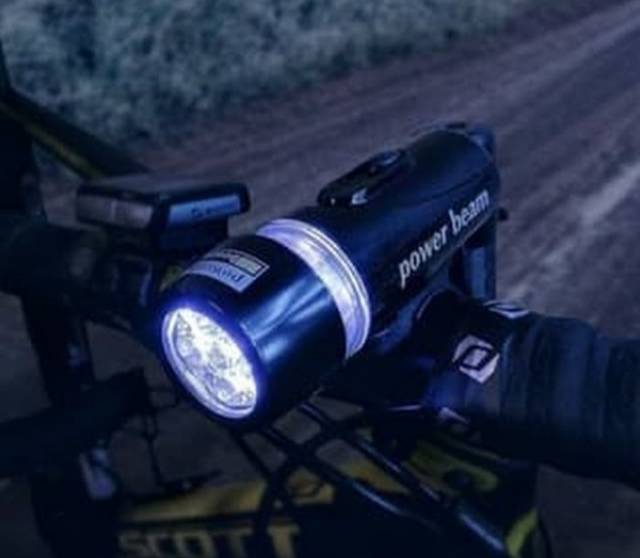 LAMPU SEPEDA SET DEPAN BELAKANG AKSESORIS SEPEDA 5 LED BIKE LAMP HB618 POWERBEAM ANTI AIR TERLARIS