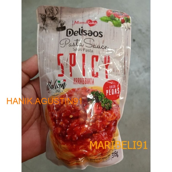 

MAMASUKA DELISAOS PASTA SAOS ARRABBIATA 310GR Maribeli91