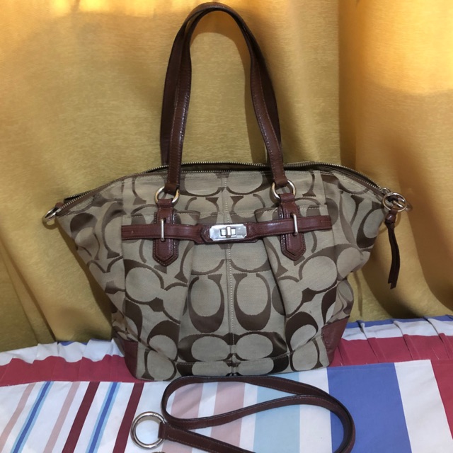 preloved coach tote bag tas sling bekas second kulit