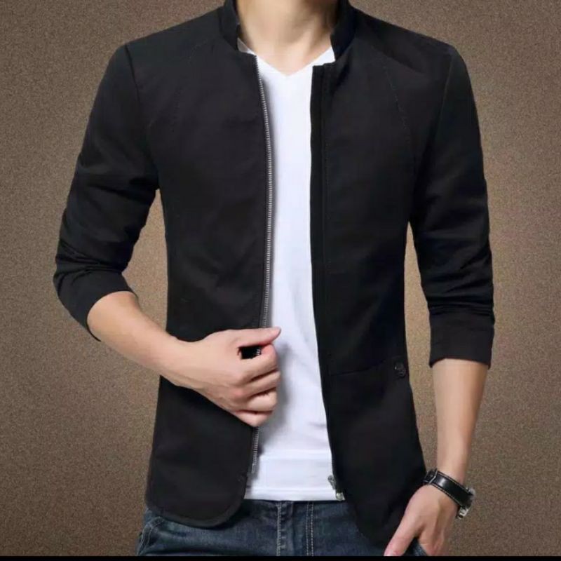 Jas Pria Semi Formal Jaket Pria Casual Kualitas Premium Desain Elegan untuk Tampilan Modern