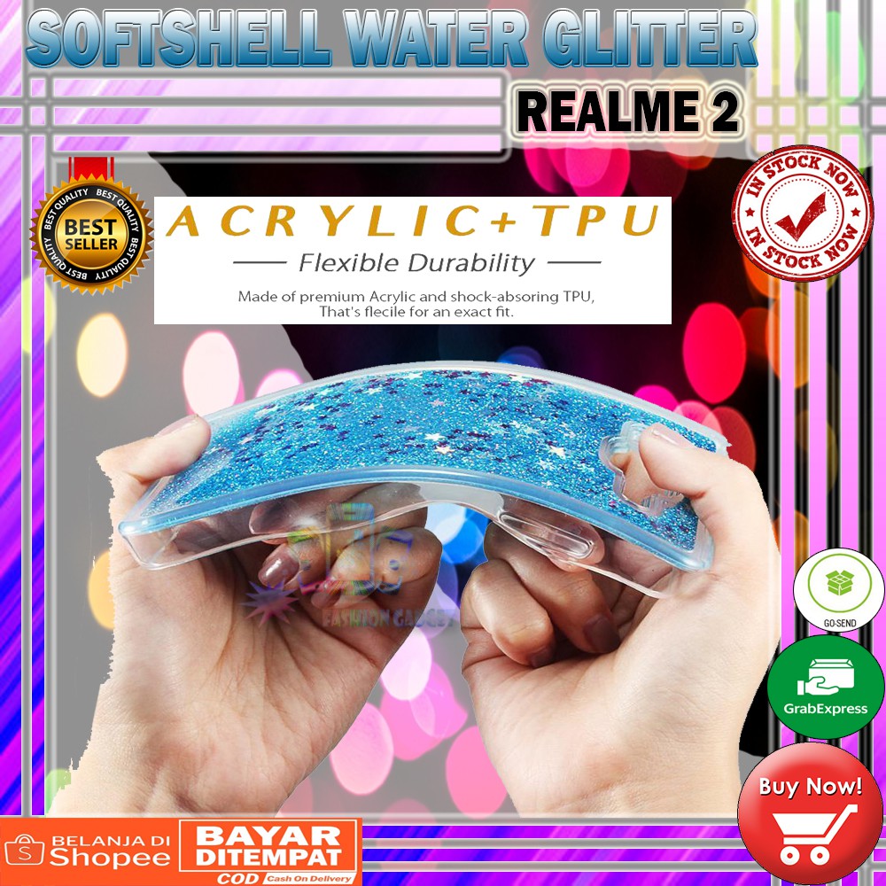 Silikon XIAOMI MI A2 / MI 6X / REDMI 4X / OPPO F9  Water Glitter Aquarium Casing KESING KASING SOFT CASE