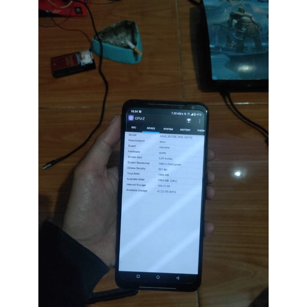 asus ROG phone 2 8/128 fullset mulus no minus