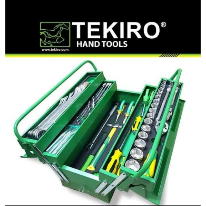 TEKIRO TOOL BOX SET 66PCS/MEKANIK TOOLS 66pcs TOOLS ALAT PERKAKAS ALAT PERTUKANGAN