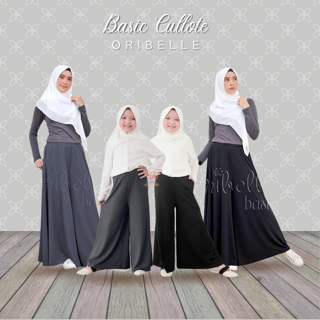 ⁣⁣Basic Cullote  By Oribelle  Kulot Anak Sampai Dewasa Model Oribelle Kids  Celana Kulot Oribelle  C
