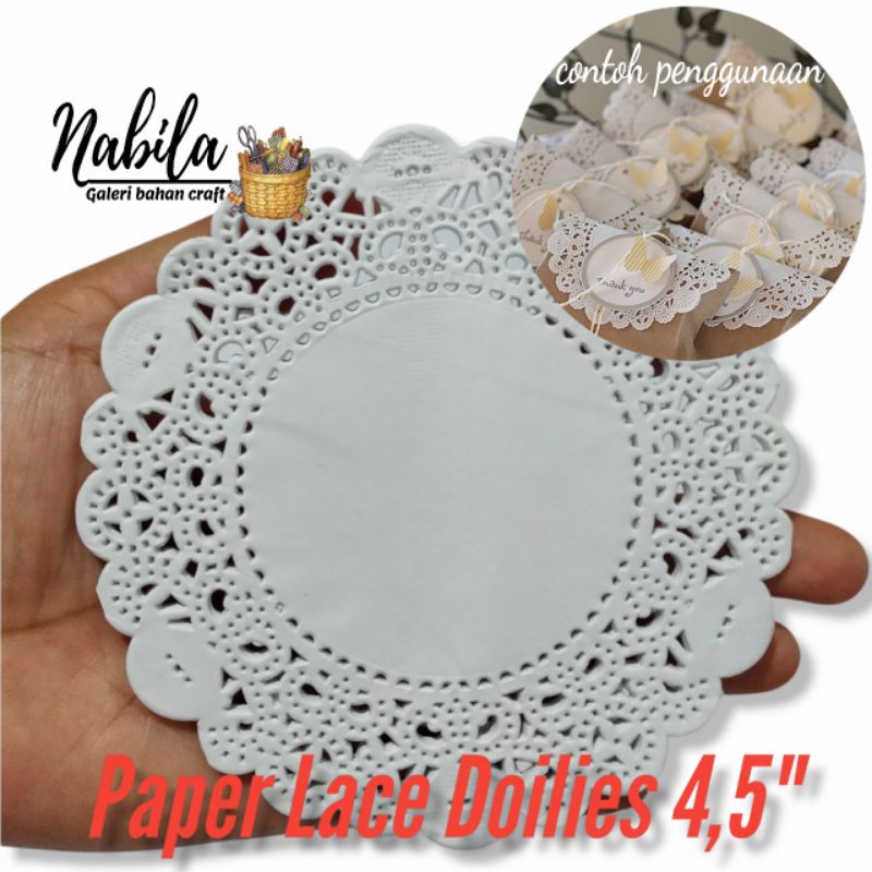 

(10pcs) Paper Lace Doilies /kertas kue bahan craft kerajinan tangan souvenir goodie bag