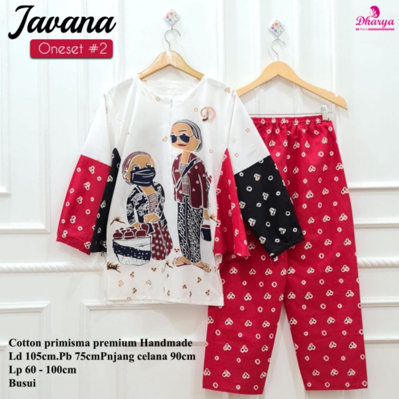 Javana set by Dharya-setelan mbok jamu katun