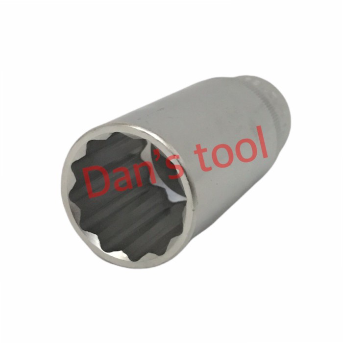 Kunci Sock Panjang Satuan 1-2inch 12PT 19-24mm BULLOCK - Deep Socket