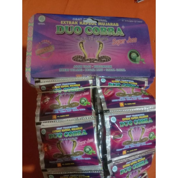 

DUO COBRA asam urat& gatal gatal