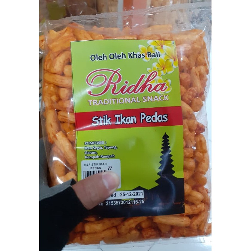 STIK IKAN PEDAS/ORIGINAL “RIDHA” TRADITIONAL SNACK KHAS BALI 240GR