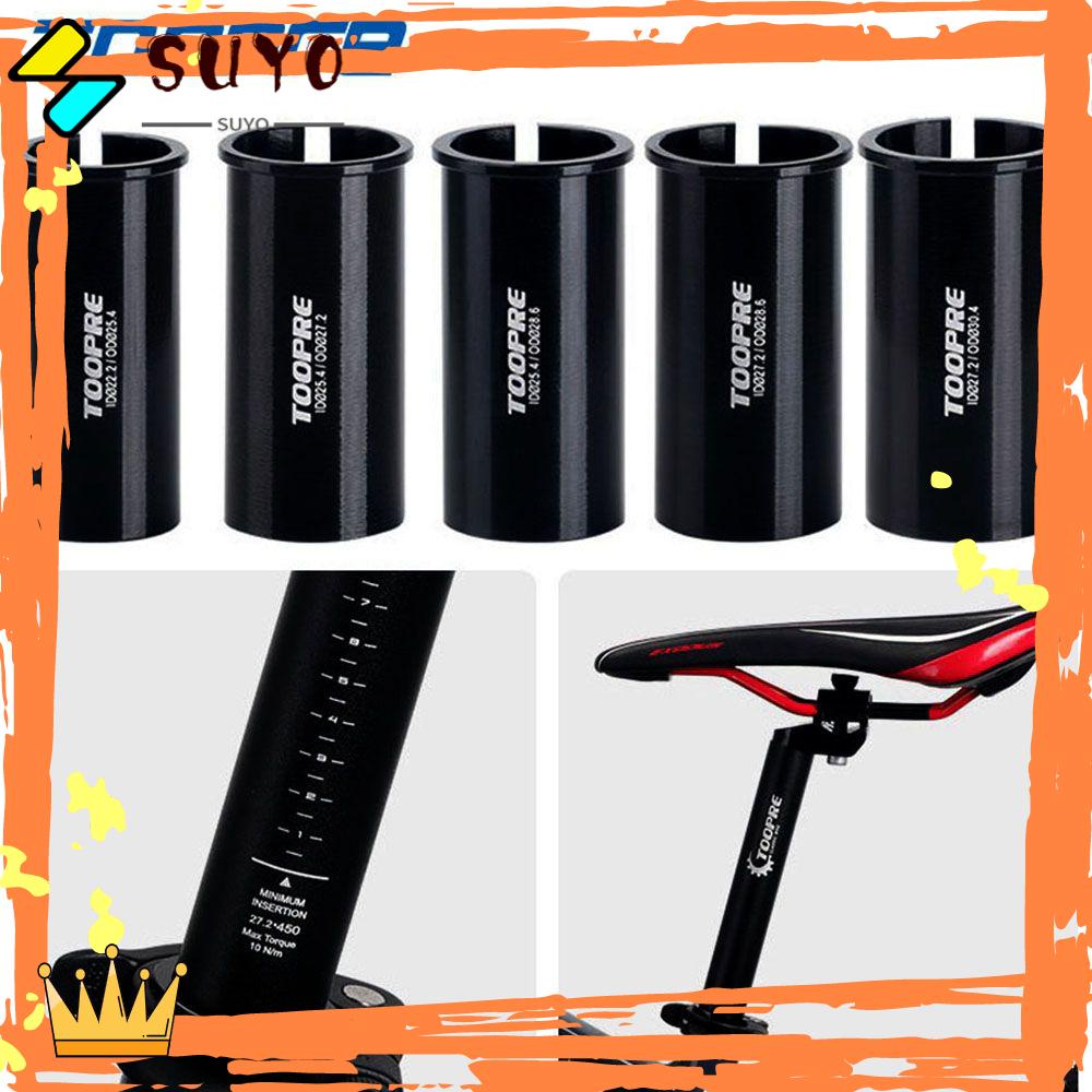 Suyo Seatpost Sepeda Bahan Aluminum Alloy Warna Hitam Ukuran 22.2 / 25.4 / 27.2 / 28.6 / 31.6mm