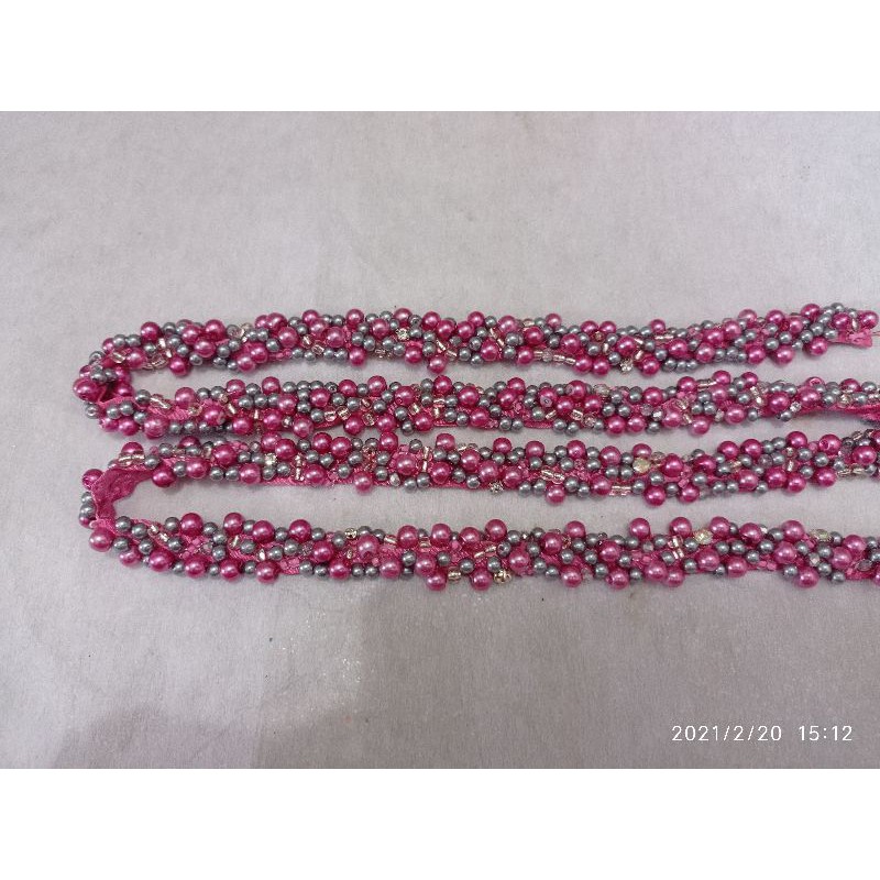Mutiara payet/ hiasan baju/ hiasan hijab dll minimal order 20 cm
