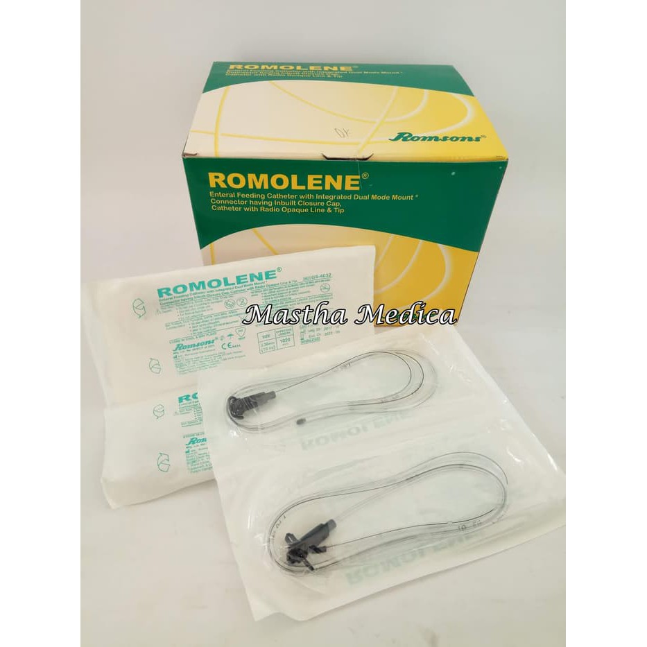 Selang Makan NGT Feeding Tube Romolene Dewasa Romsons Per Box
