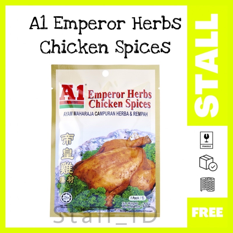 

A1 Emperor Herbs Chicken Spices / Bumbu Ayam Maharaja Herbal Rempah