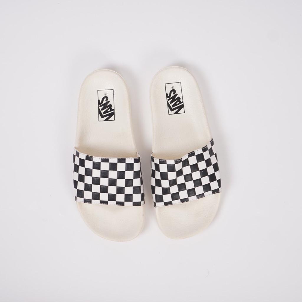 vans white slides