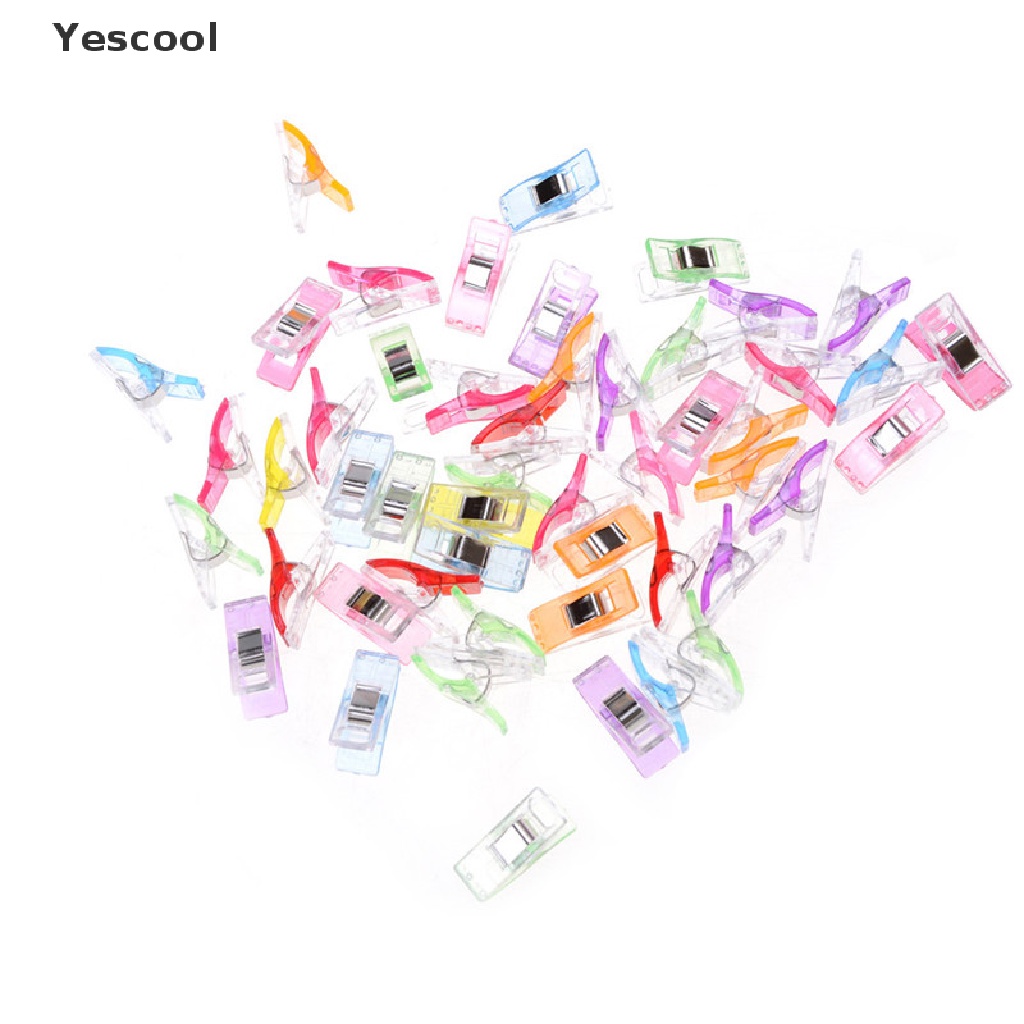 Yescool 50Pcs / Botol Klip Penjepit Selimut Warna-Warni