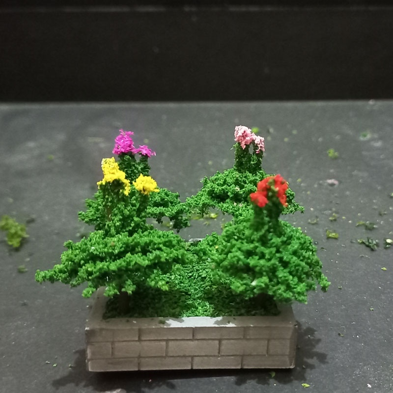 Maket Pohon Miniatur Tanaman Bunga 3 1/2 Cm - MNB69