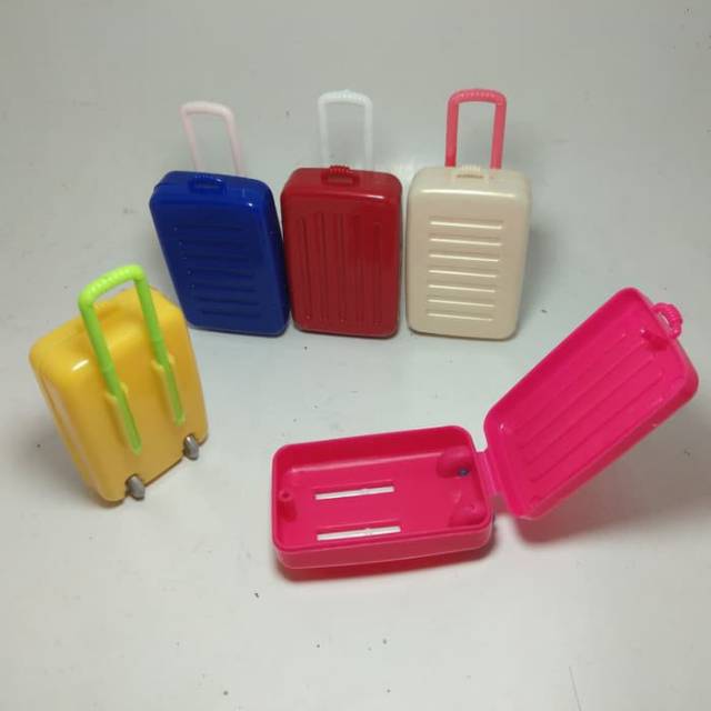 Accesoris Boneka Barbie Mini Koper Ekonomis Murah Meriah Hore