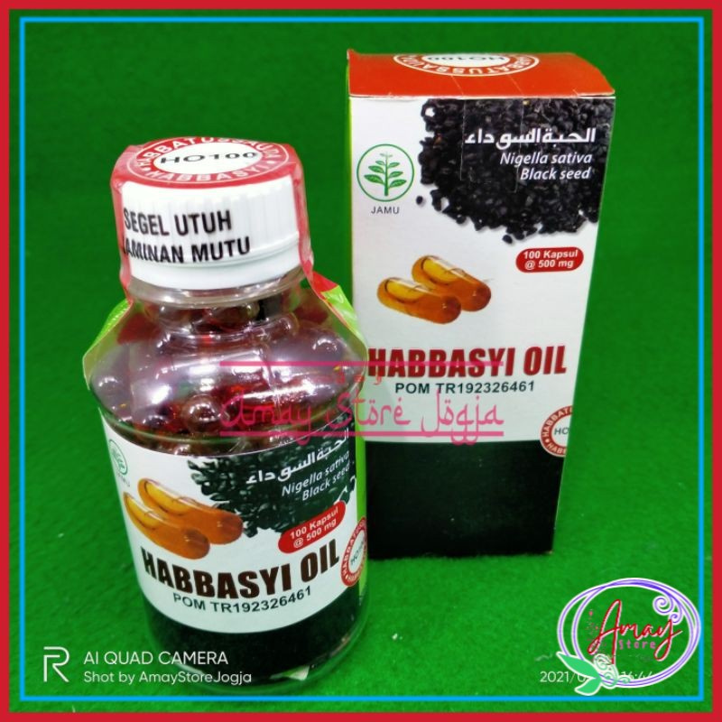[ASJ] Habbasyi Oil 100kps / Habbatussauda Habbasyi Oil Isi 100 Kapsul
