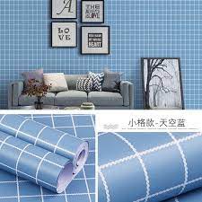 WALLPAPPER STIKER DINDING RUMAH AESTETICH KOTAK JEPANG BIRU