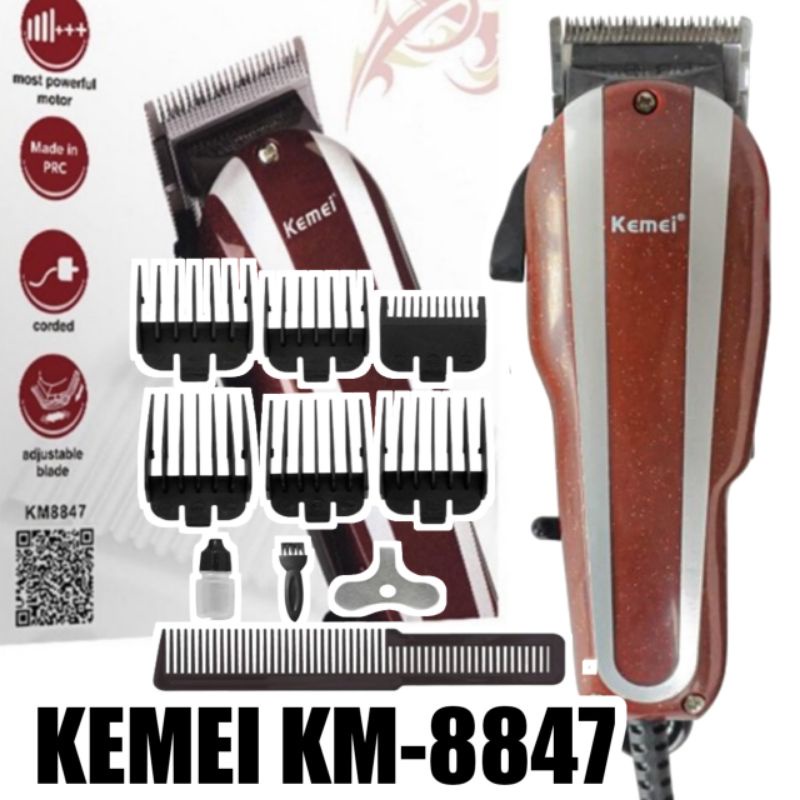 KEMEI KM-8847 Alat Cukur Rambut Elektrik Hair Clipper