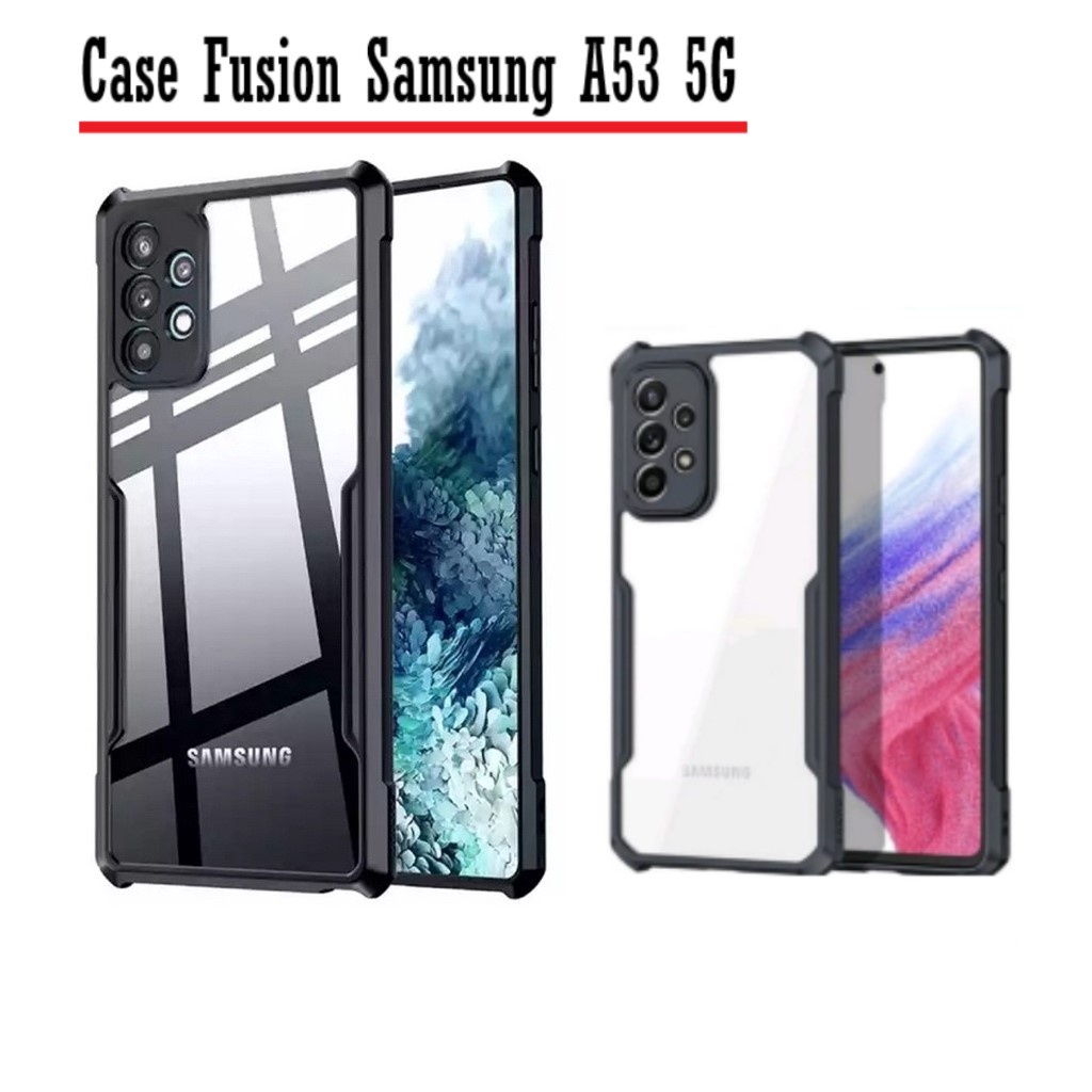 CASING SOFT CASE FUSION SAMSUNG A53 5G SHOCK PROOF TRANSPARAN ANTI-FAIL AIRBAG CASE FUSION SAMSUNG A