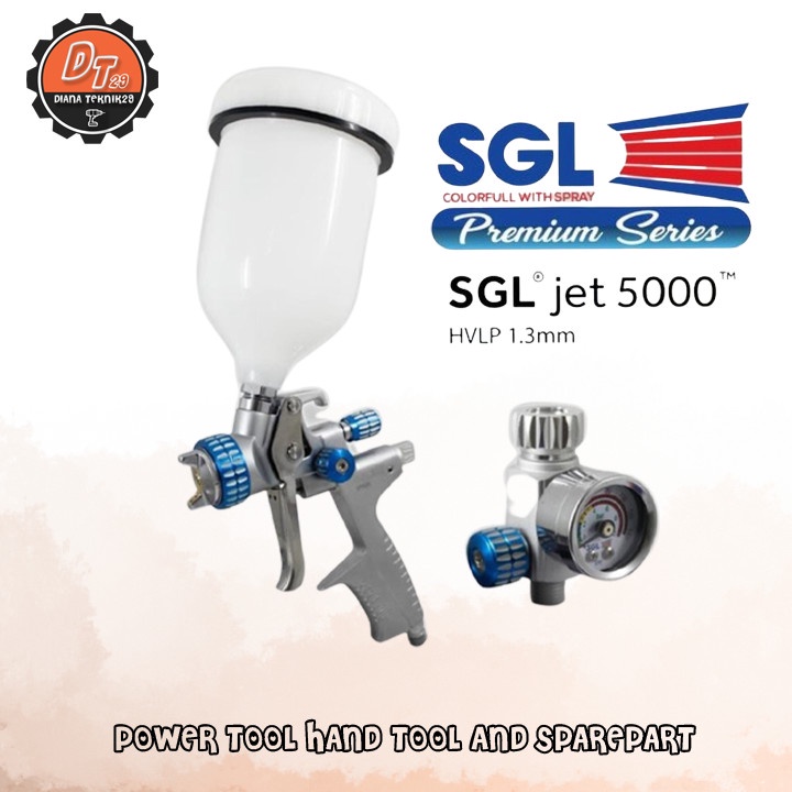 SPRAY GUN SGL JET5000 HVLP 13MM|ALAT Semprot cat SGL JET5000 ORIGINAL