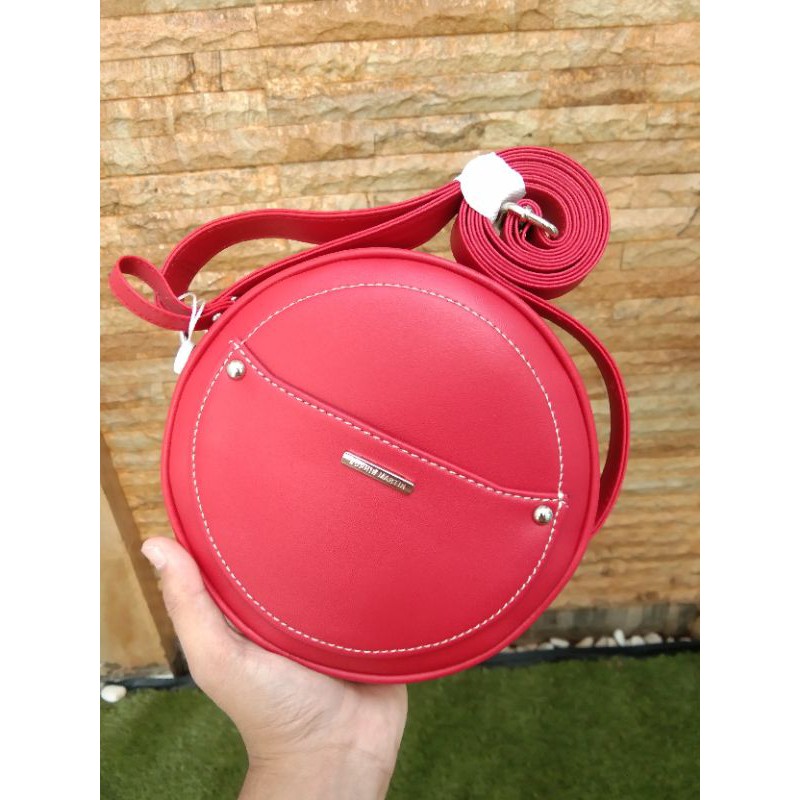 TAS SELEMPANG SLING BAG WANITA CLARYSA RED SOPHIE MARTIN PARIS Shopee