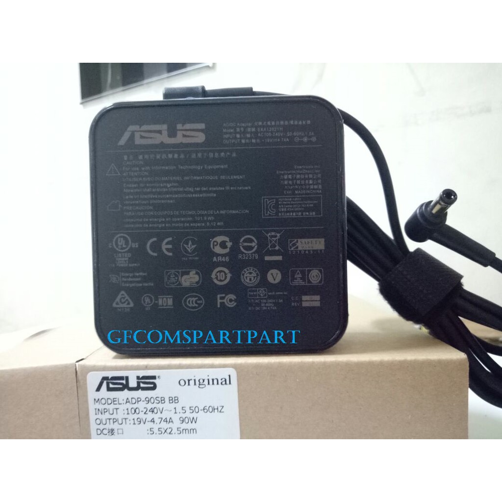 ORIGINAL ADAPTOR LAPTOP ASUS 19V 4.74A KOTAK FOR ASUS K93SV A46 K56 BX51V Zenbook U500V, B43V, B53V