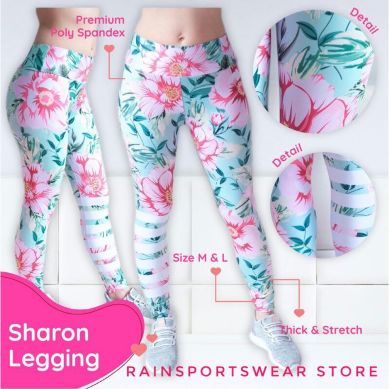 RAINSPORTSWEAR- SHARON LEGGING - BAJU OLAHRAGA WANITA - SENAM AEROBIC ZUMBA YOGA FITNESS BELLYDANCE 