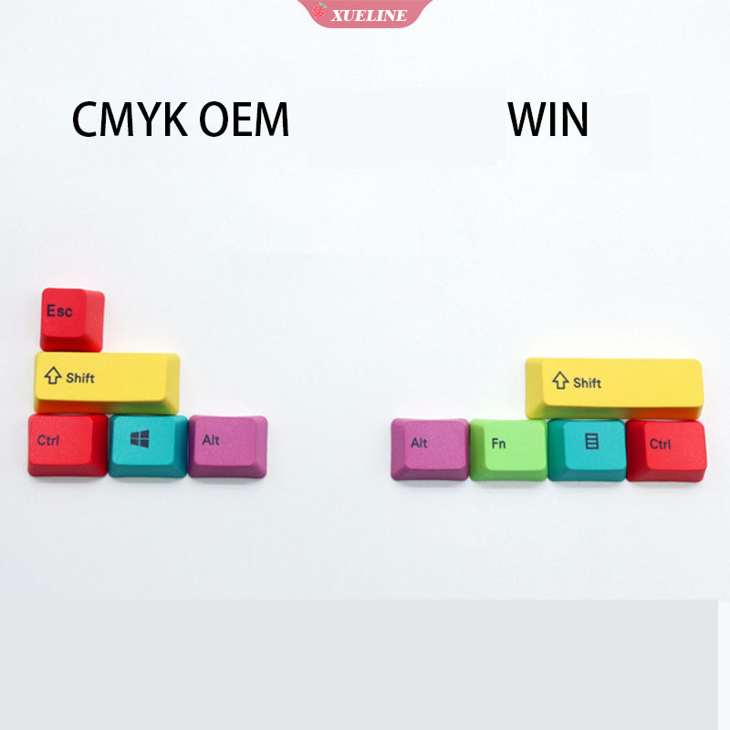 10 -key PBT Dye sublimation PBT keycap WIN/MAC color Keycap Switches Mechanical Keyboar  |XUELI|