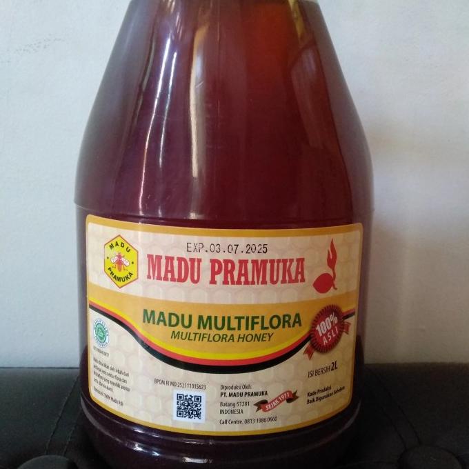 

madu pramuka multiflora 2 liter 2000 ml