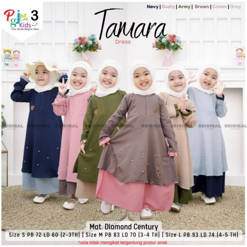DRESS ANAK GAMIS ANAK TAMARA KIDS BY PGJ KIDS