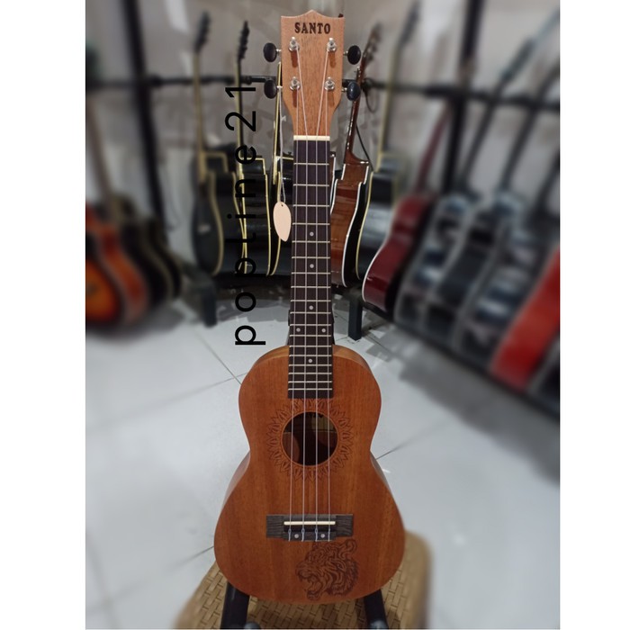 Ukulele SANTO Concerto Import Bonus Tas Capo Pick