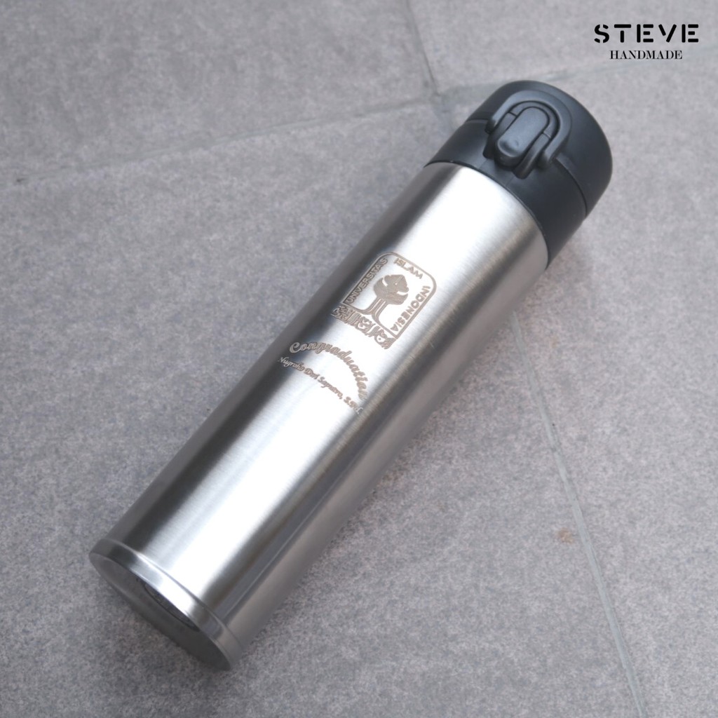 Botol minum stainless termos vacuum tumbler travel mug  TM0310 Silver