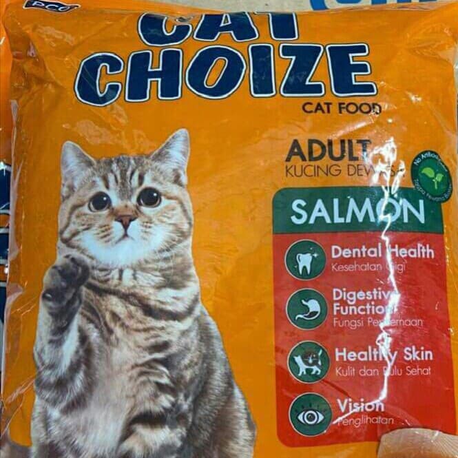 Cat Choize Adult SALMON 800Gr / Oranye/ Makanan Kucing Kering Freshpack