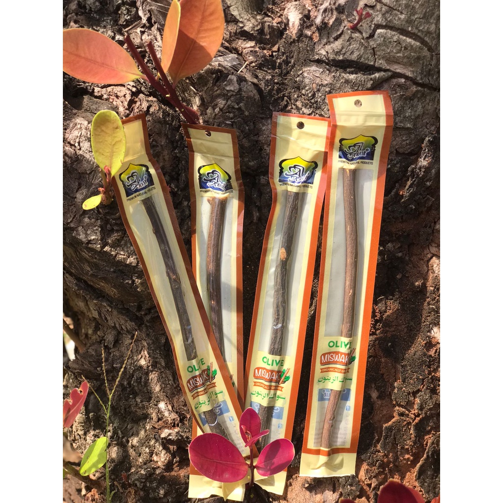 MISWAK OLIVE Organic Al-Khair | Kayu Siwak Hitam Zaitun Organik 100%