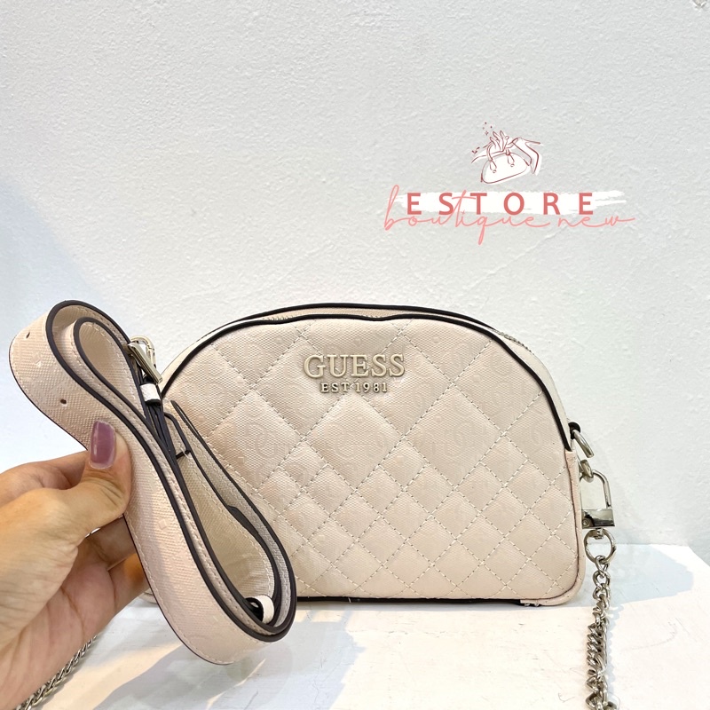 GS Glossy Logo Shoulder Bag