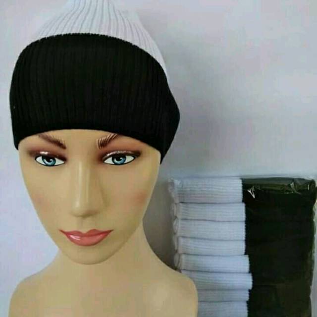 INNER CIPUT RAJUT 2WARNA HITAM PUTIH