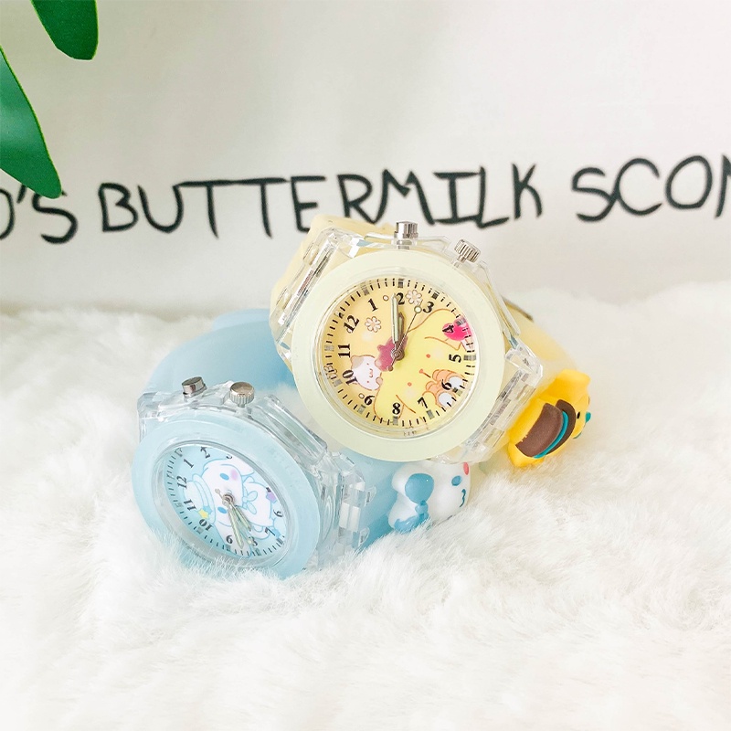 Jam Tangan Wanita Analog Quartz Jelly LED Korean Fashion / Jam Tangan Jelly LED Import/Untuk Wanita Quartz Analog