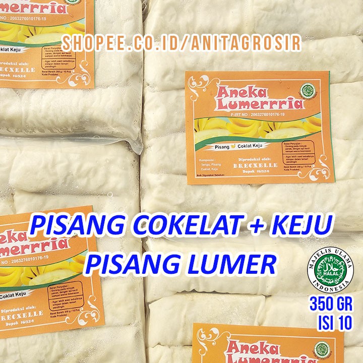 

Pisang Lumer KEJU Cokelat BREXCELLE Lumeria Aneka Lumerrria Piscok Brekele Khas Depok GROSIR