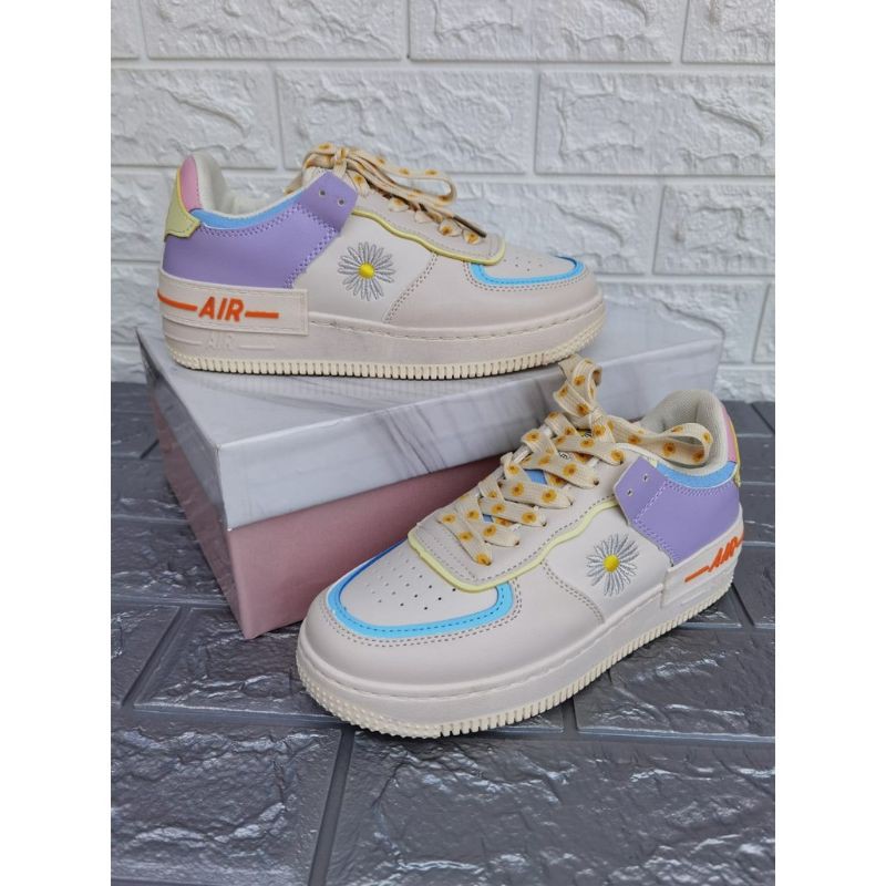 SEPATU CEWEK SNEAKER LILAC UNGU DAISY
