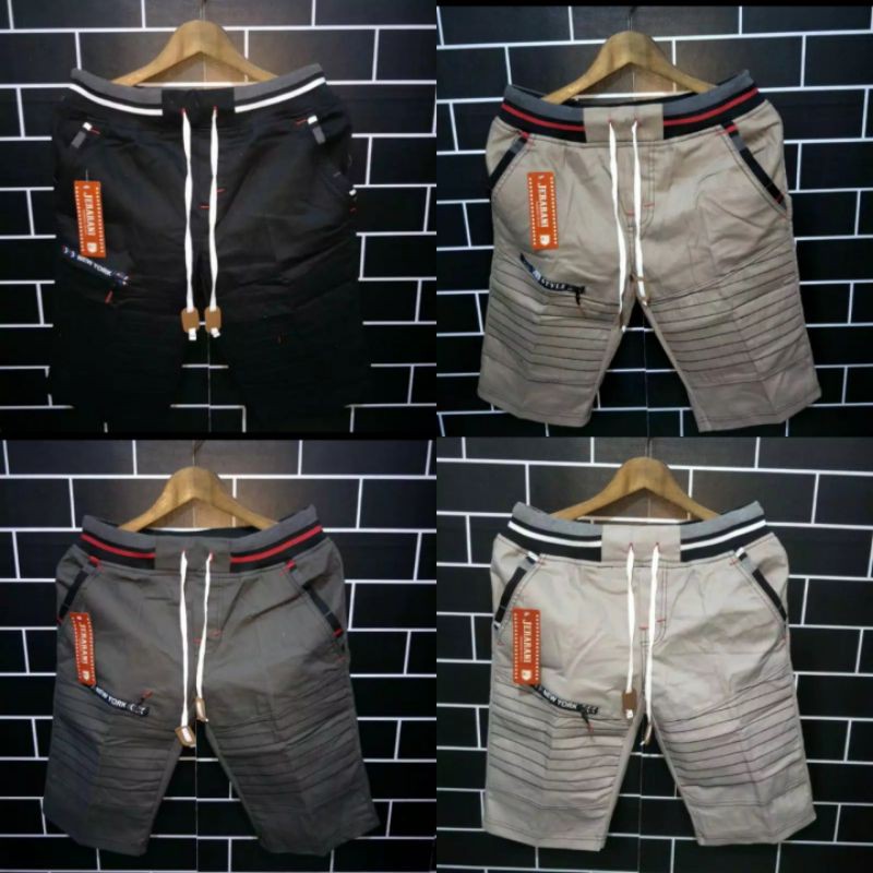 celana pendek pria terbaru / celana pendek pria fashion / celana pendek bikers pria