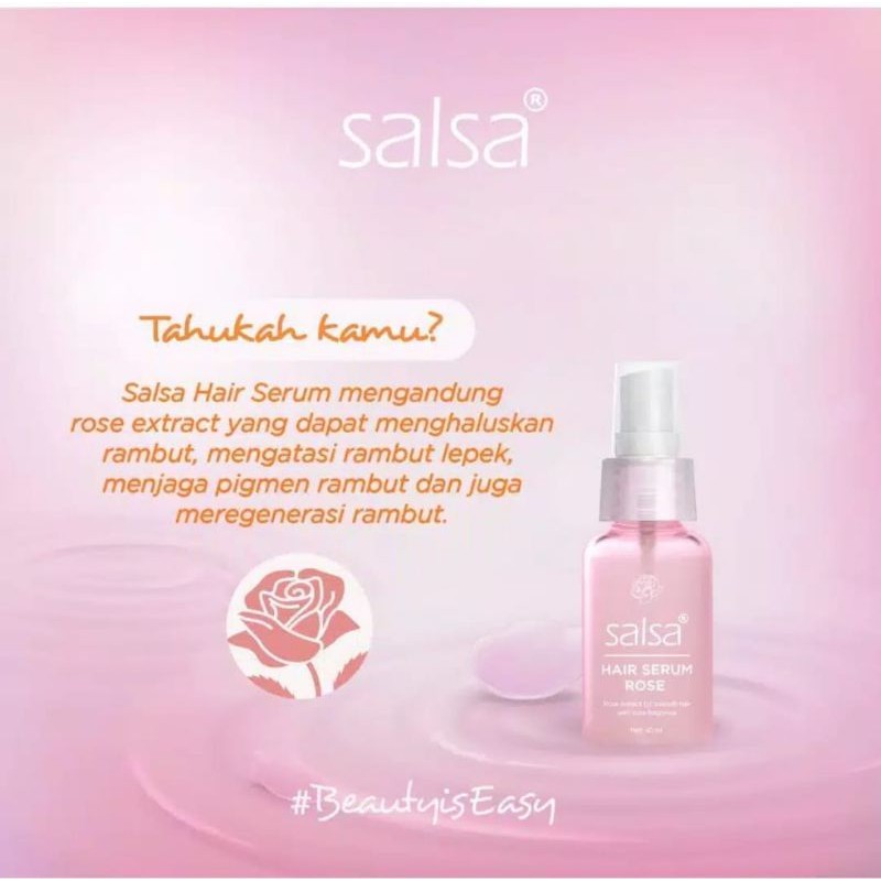 SALSA HAIR SERUM PERFUME SPRAY RAMBUT WITH ROSE EXTRACT ORIGINAL BPOM