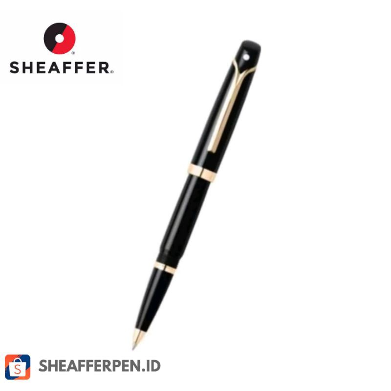 

Sheaffer® Valor Glossy Black Featuring 22K Gold Plate Trim Rollerball