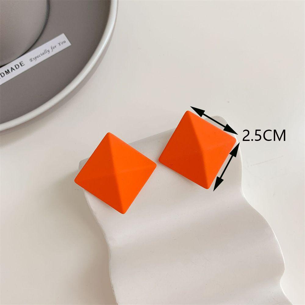 Anting Geometris TOP Ornamen Segitiga Pesona Perhiasan Anting Bulat Maw