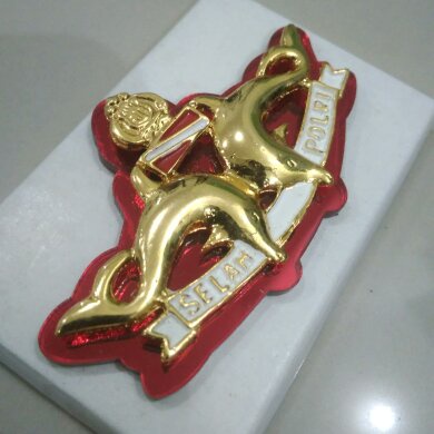 pin-brevet-wing selam polri dasar mika akrilik