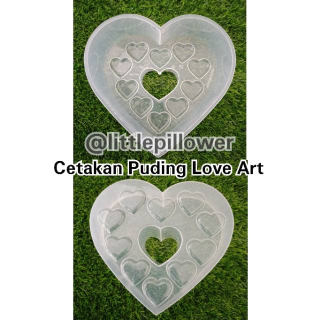 (LOVE ART) Cetakan puding love art/cetakan jelly/cetakan agar/cetakan unik