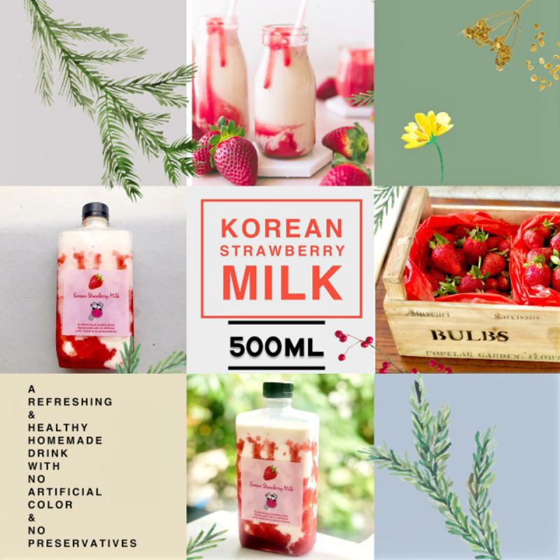 

Korean Strawberry Milk