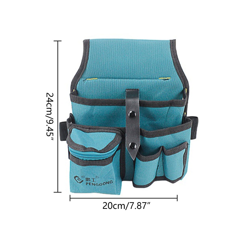 Gro Utility Waist Bag Canvas Tool Pocket Pouch Tempat Alat Profesional Tas Alat Perbaikan Kapasitas Besar Untuk Teknisi Me