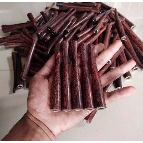 Pipa Once Galih Kayu Asem Gratis Tasbih Kayu CLW22